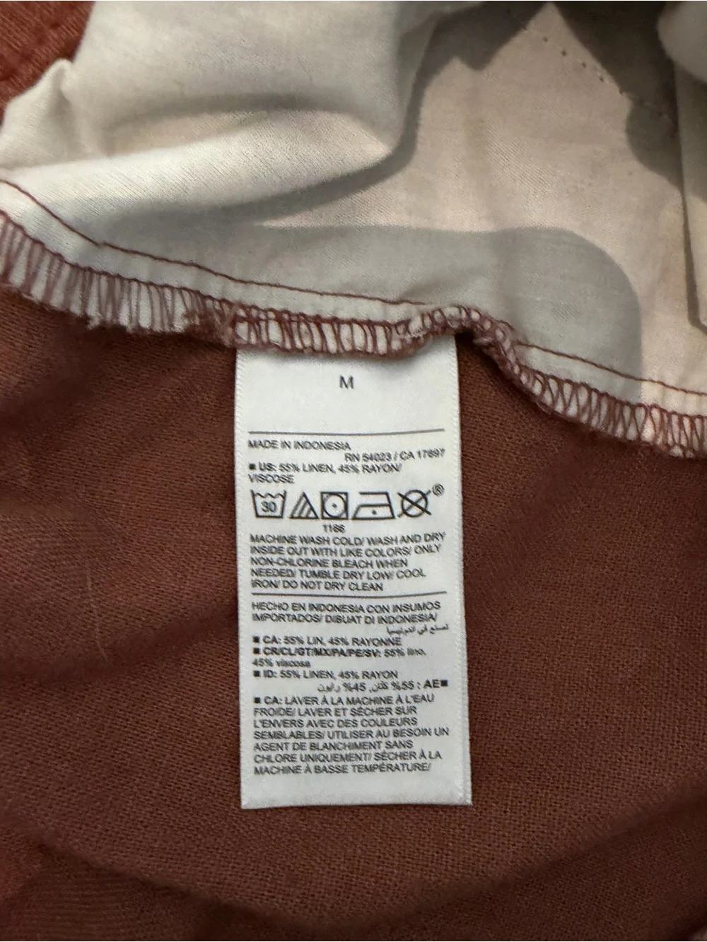 Old Navy Men's Wide-Leg Drawstring Pants - Rust Brown